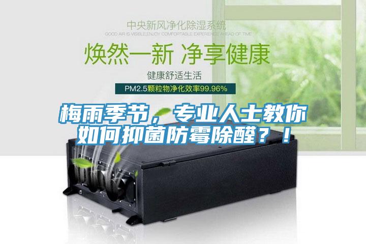 梅雨季節(jié)，專業(yè)人士教你如何抑菌防霉除醛？！