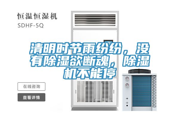 清明時(shí)節(jié)雨紛紛，沒(méi)有除濕欲斷魂，除濕機(jī)不能停