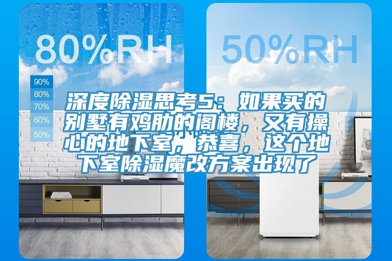 深度除濕思考5：如果買的別墅有雞肋的閣樓，又有操心的地下室，恭喜，這個地下室除濕魔改方案出現了