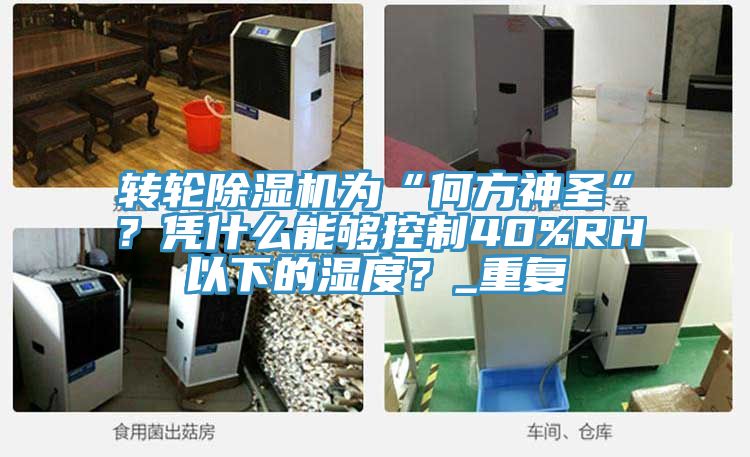 轉(zhuǎn)輪除濕機(jī)為“何方神圣”？憑什么能夠控制40%RH以下的濕度？_重復(fù)
